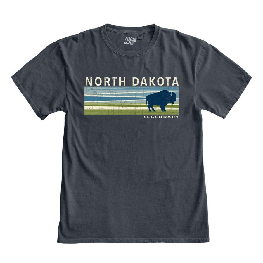 Clothing * | Blue 84 North Dakota Cecil Buffalo T-Shirt Indigo