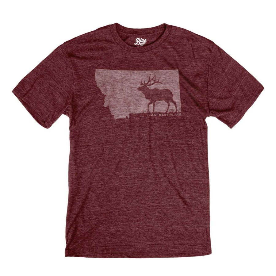 Clothing * | Men'S Blue 84 Montana True State T-Shirt Maroon