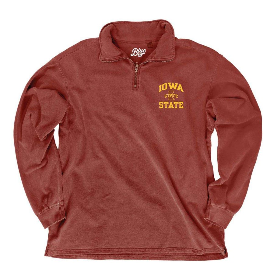 Fan Shop * | Blue 84 Women'S Iowa State Cyclones Glance 1/4 Zip Top