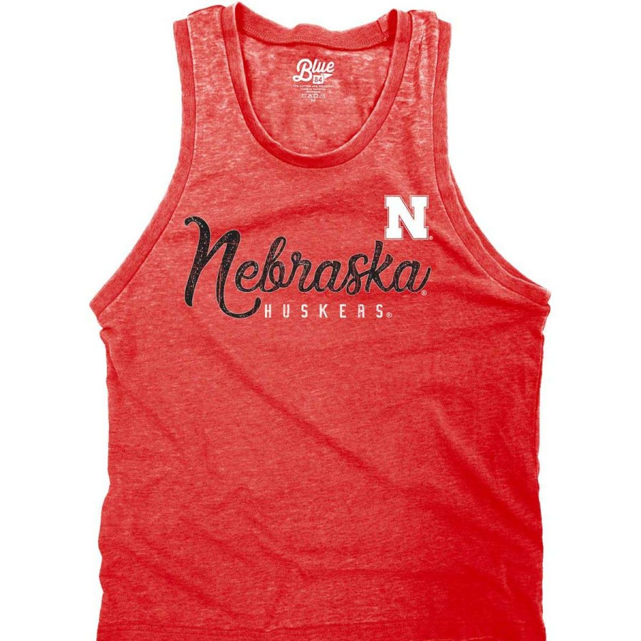 Fan Shop * | Blue 84 Women'S Nebraska Cornhuskers Flipbash Tank Red