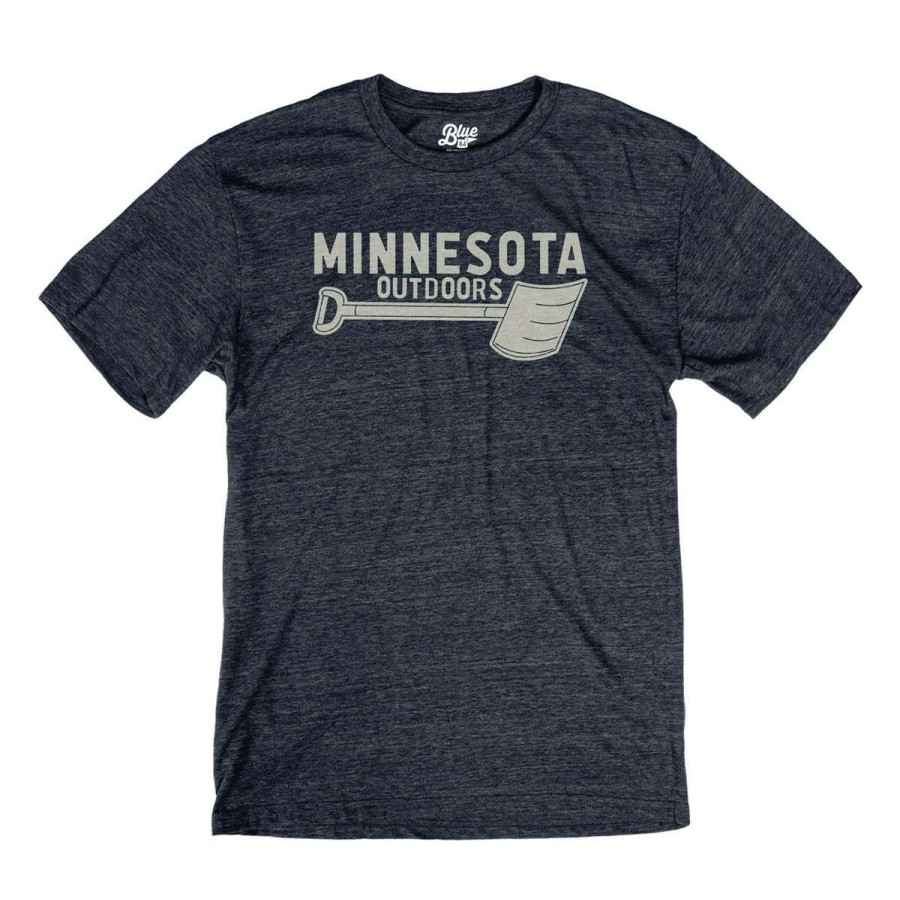 Clothing * | Men'S Blue 84 Minnesota Snow Shovel T-Shirt Navy