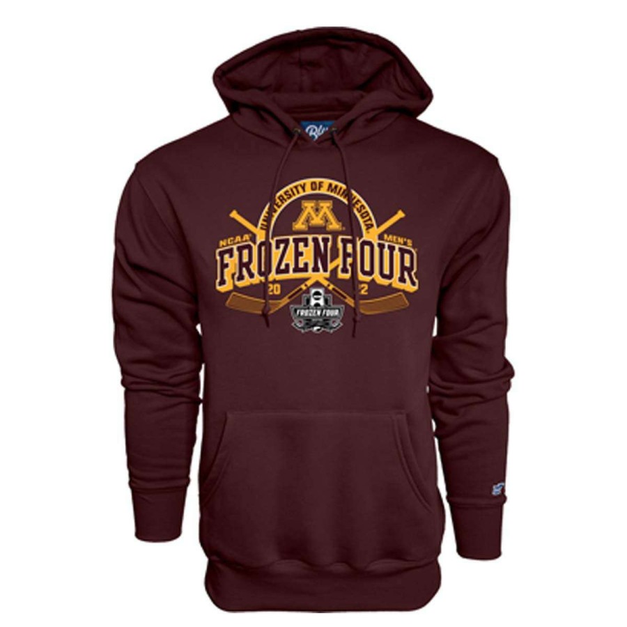 Fan Shop * | Blue 84 Minnesota Golden Gophers Frozen Four 2022 Elbow Hoodie Maroon