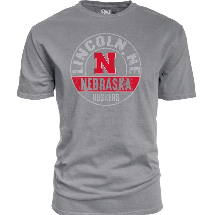 Fan Shop * | Blue 84 Nebraska Cornhuskers Breathtake Long Sleeve T-Shirt Steel