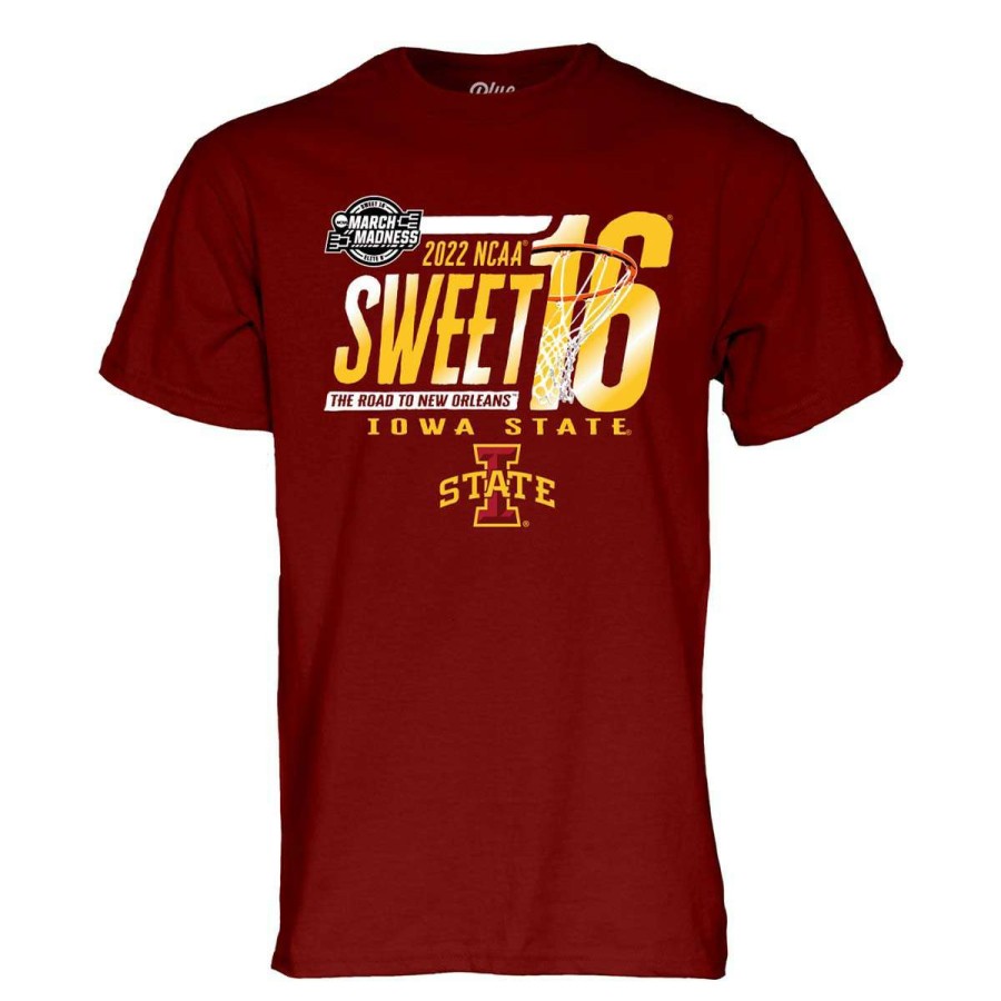 Fan Shop * | Blue 84 Iowa State Cyclones 2022 Sweet 16 Dried Spice T-Shirt Cardinal