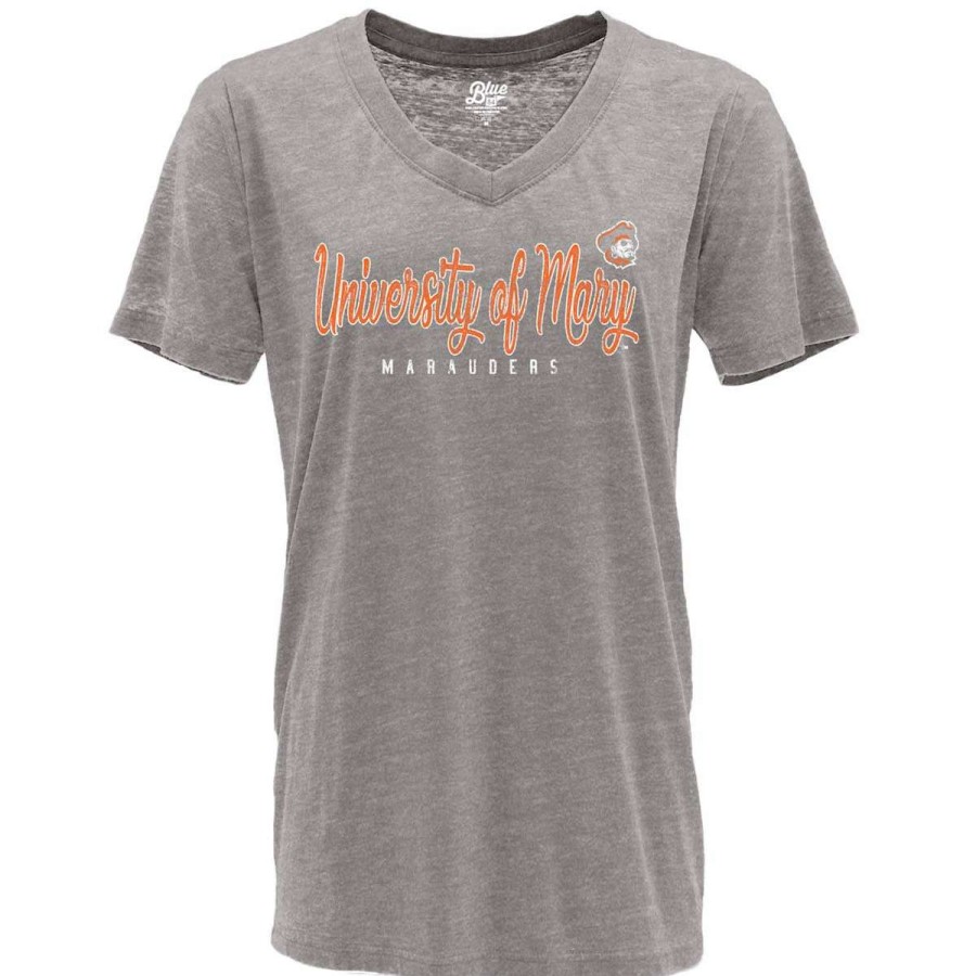 Fan Shop * | Blue 84 Women'S Umary Marauders Flipbash T-Shirt Light Grey