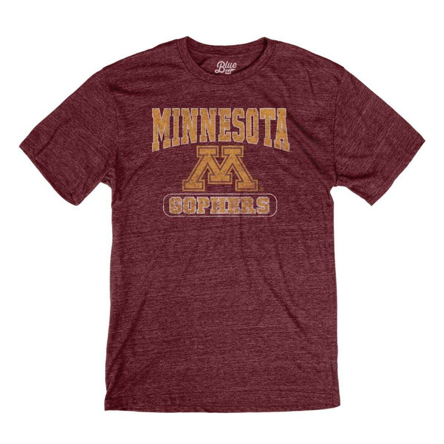 Fan Shop * | Blue 84 Minnesota Golden Gophers Quickslant T-Shirt Maroon