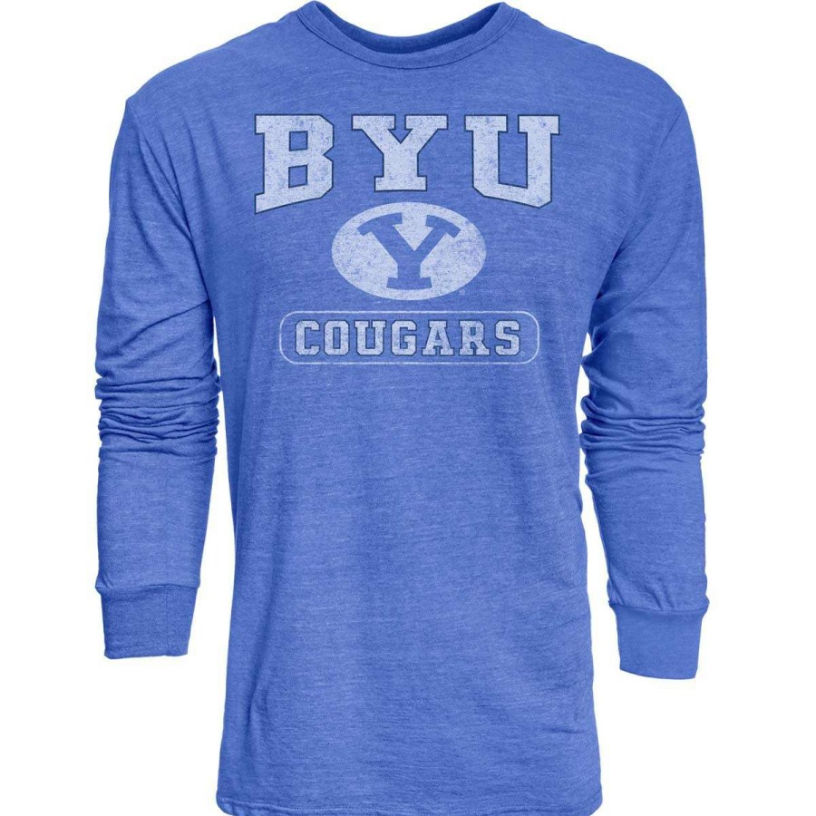 Fan Shop * | Blue 84 Byu Cougars Quickslant Long Sleeve Shirt Royal