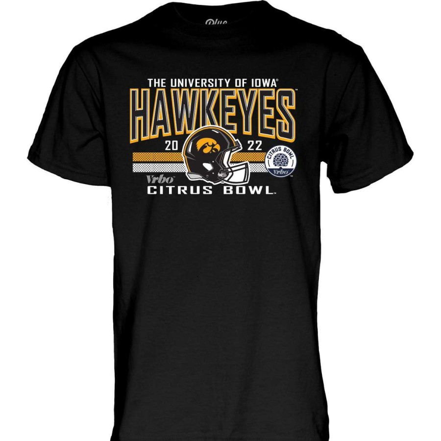 Fan Shop * | Blue 84 Kids' Iowa Hawkeyes Citrus Bowl Helmet T-Shirt Black