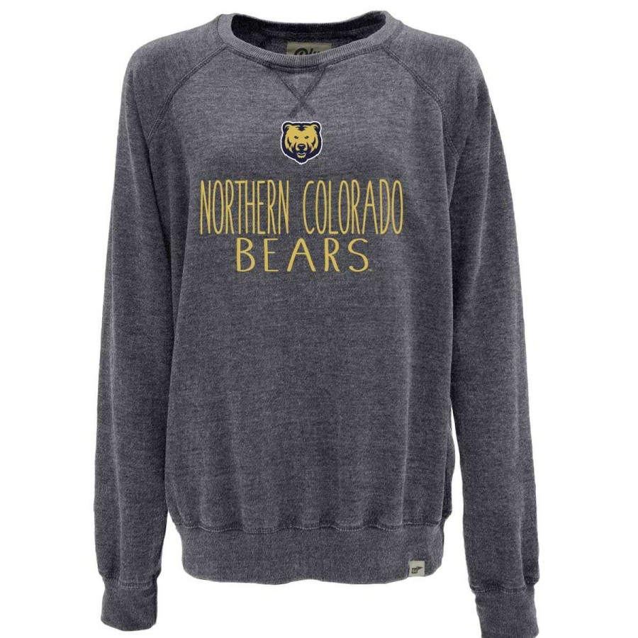 Fan Shop * | Blue 84 Women'S Northern Colorado Bears Whammy Crewneck Sweatshirt Navy