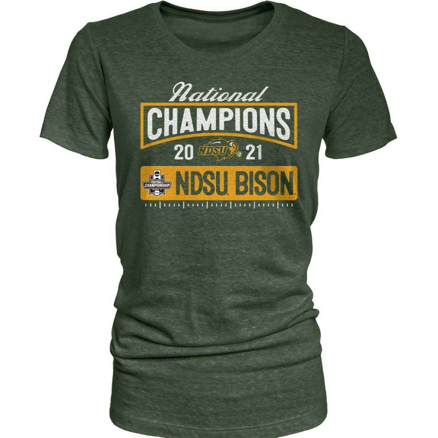 Fan Shop * | Blue 84 Women'S North Dakota State Bison 2021 National Champions Kittles T-Shirt Forest