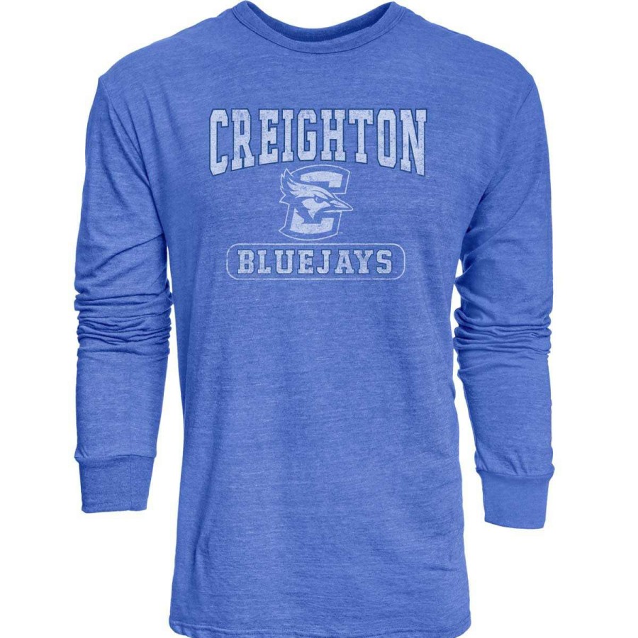 Fan Shop * | Blue 84 Creighton Bluejays Quickslant Long Sleeve Shirt Royal