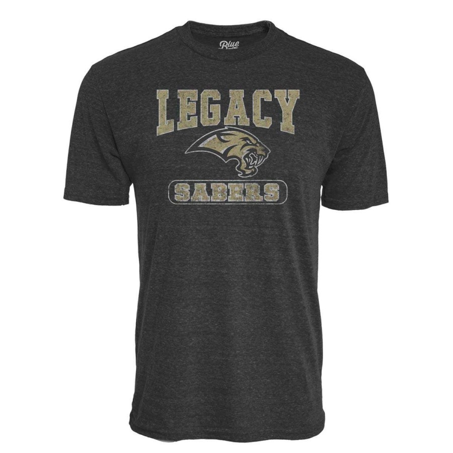 Fan Shop * | Blue 84 Bismarck Legacy Sabers Quick Slant T-Shirt Black