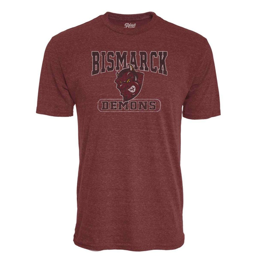 Fan Shop * | Blue 84 Bismarck Demons Quick Slant T-Shirt Maroon