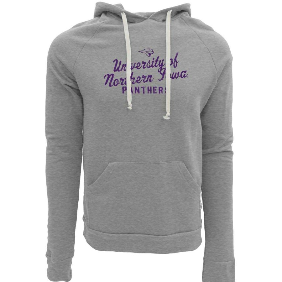 Fan Shop * | Blue 84 Northern Iowa Panthers Pointed Hoodie Heather Grey