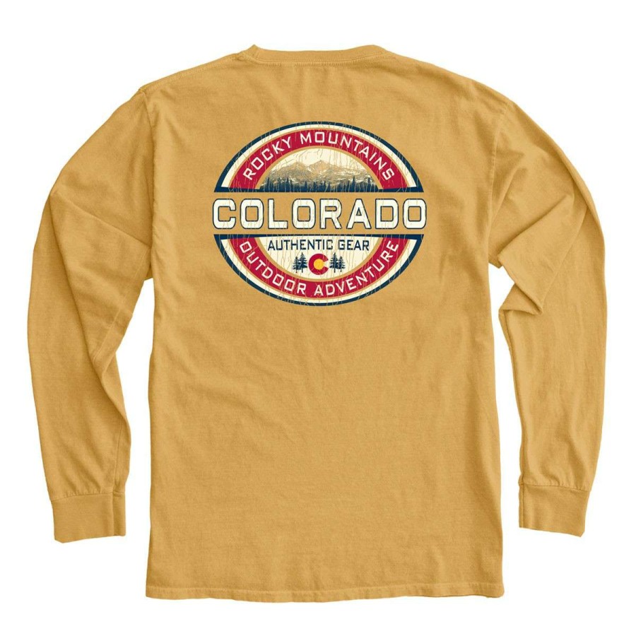 Clothing * | Blue 84 Colorado Rocky Mountains Long Sleeve T-Shirt Mustard