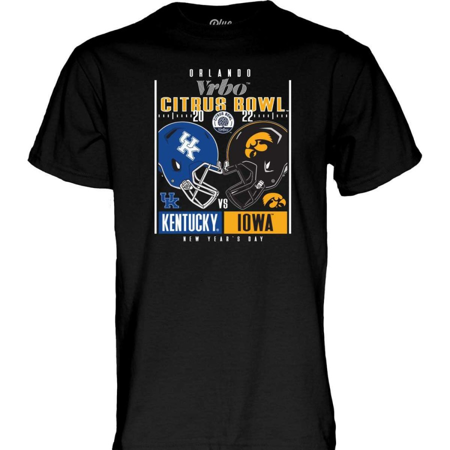 Fan Shop * | Blue 84 Kids' Iowa Hawkeyes Citrus Bowl Duel Helmet T-Shirt Black