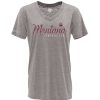 Fan Shop * | Blue 84 Women'S Montana Grizzlies Flipbash T-Shirt Light Grey