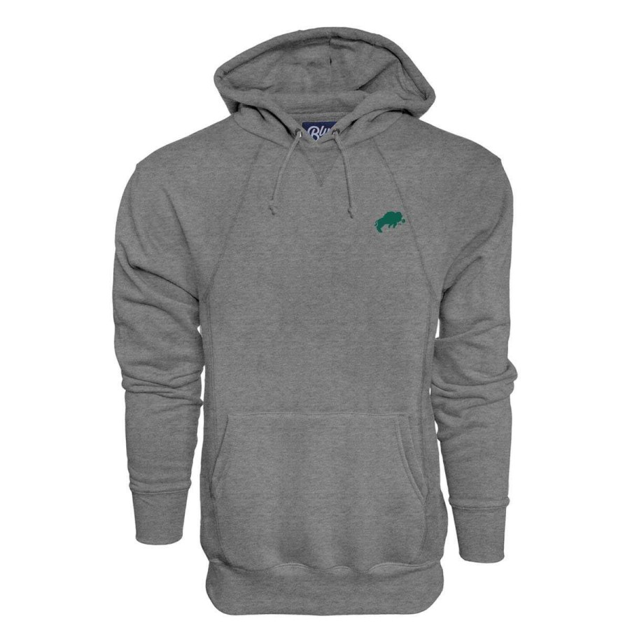 Fan Shop * | Blue 84 North Dakota State Bison Mini Mascot Everyday Bison Hoodie Gunmetal