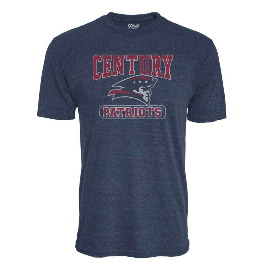 Fan Shop * | Blue 84 Bismarck Century Patriots Quick Slant T-Shirt Navy