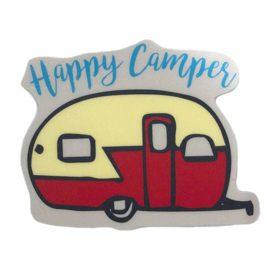 Accessories * | Blue 84 Happy Camper Sticker