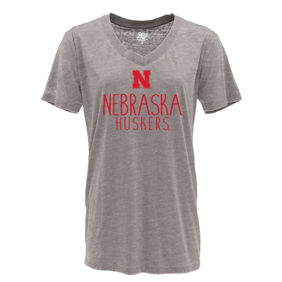 Fan Shop * | Blue 84 Women'S Nebraska Cornhuskers Whammy T-Shirt