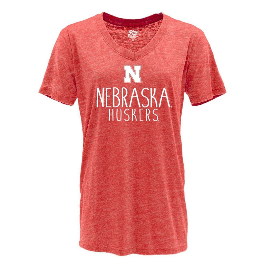 Fan Shop * | Blue 84 Women'S Nebraska Cornhuskers Whammy T-Shirt