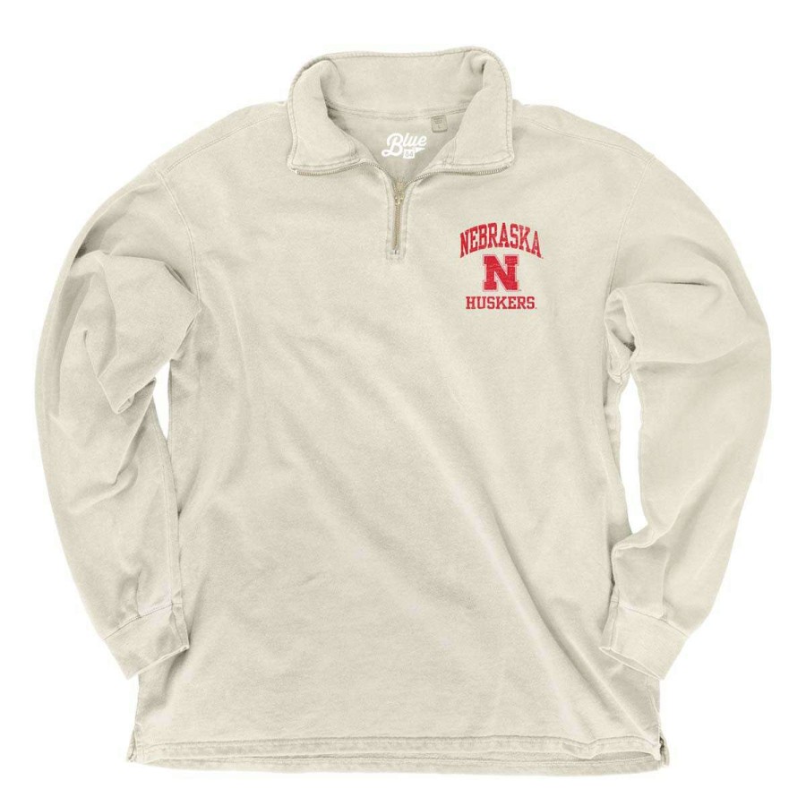 Fan Shop * | Blue 84 Women'S Nebraska Cornhuskers Glance 1/4 Zip Top