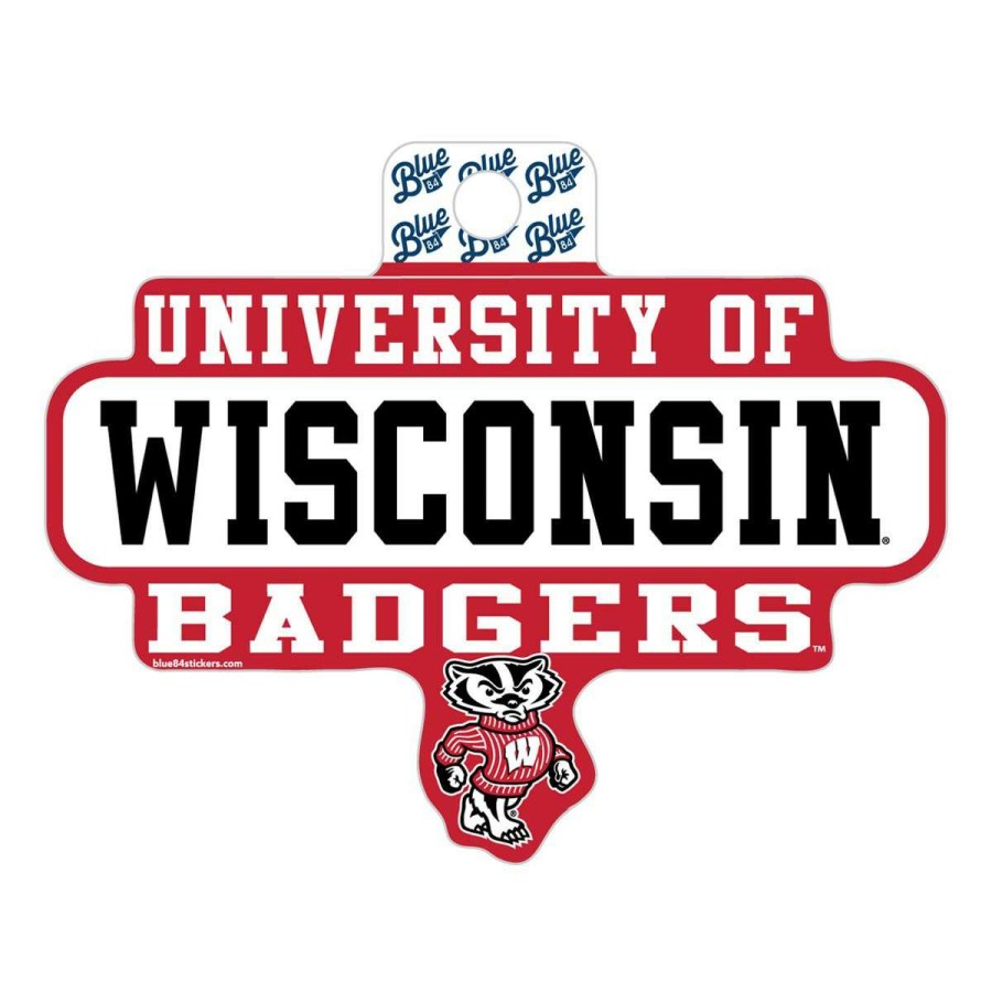 Fan Shop * | Blue 84 Wisconsin Badgers Gallus Sticker