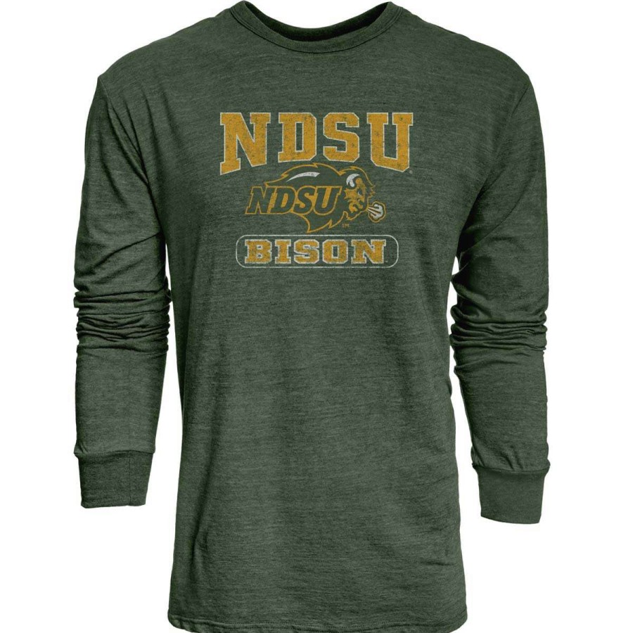 Fan Shop * | Blue 84 North Dakota State Bison Quickslant Long Sleeve Shirt Forest