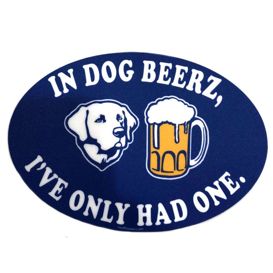 Accessories * | Blue 84 Dog Beers Sticker