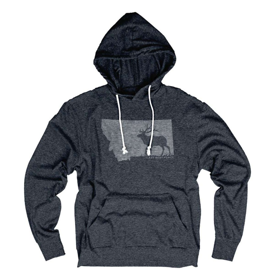 Clothing * | Men'S Blue 84 Montana True Elk Hoodie Navy