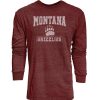 Fan Shop * | Blue 84 Montana Grizzlies Quickslant Long Sleeve Shirt Maroon