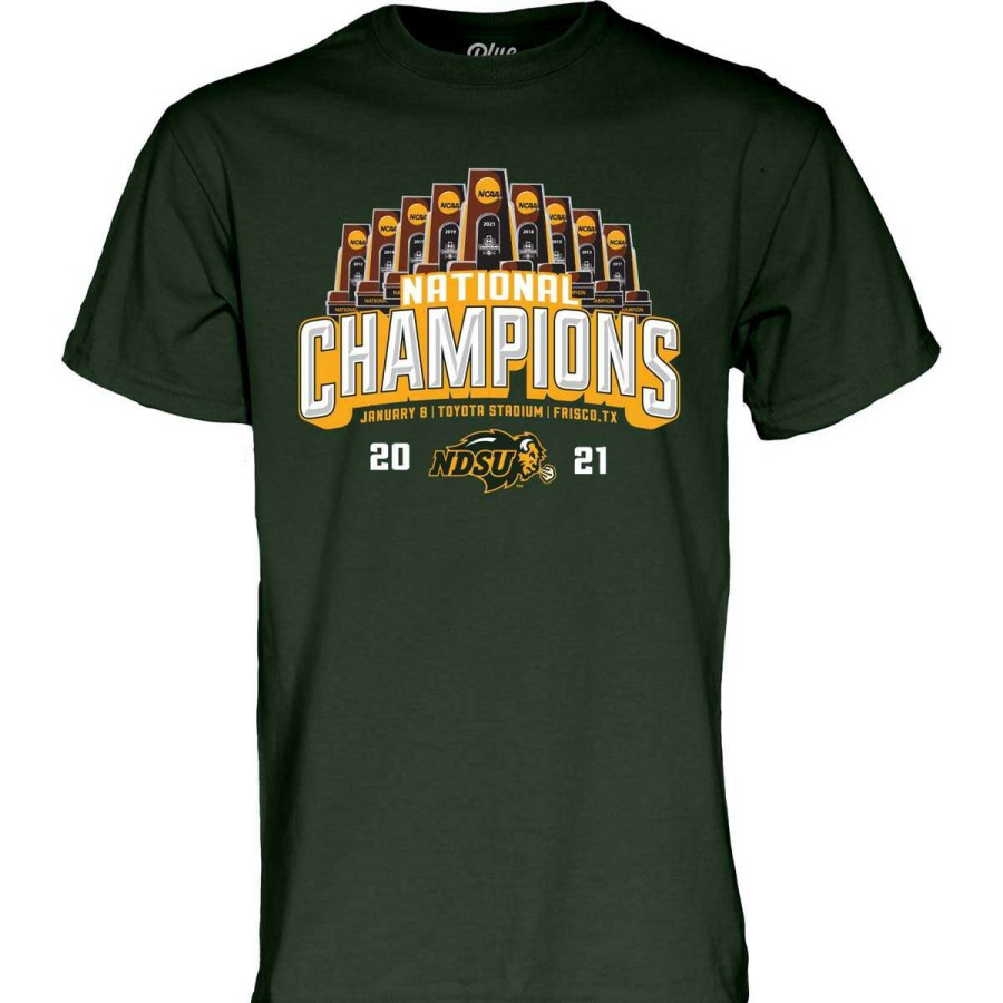 Fan Shop * | Blue 84 North Dakota State Bison 2021 National Champion Prize T-Shirt Forest