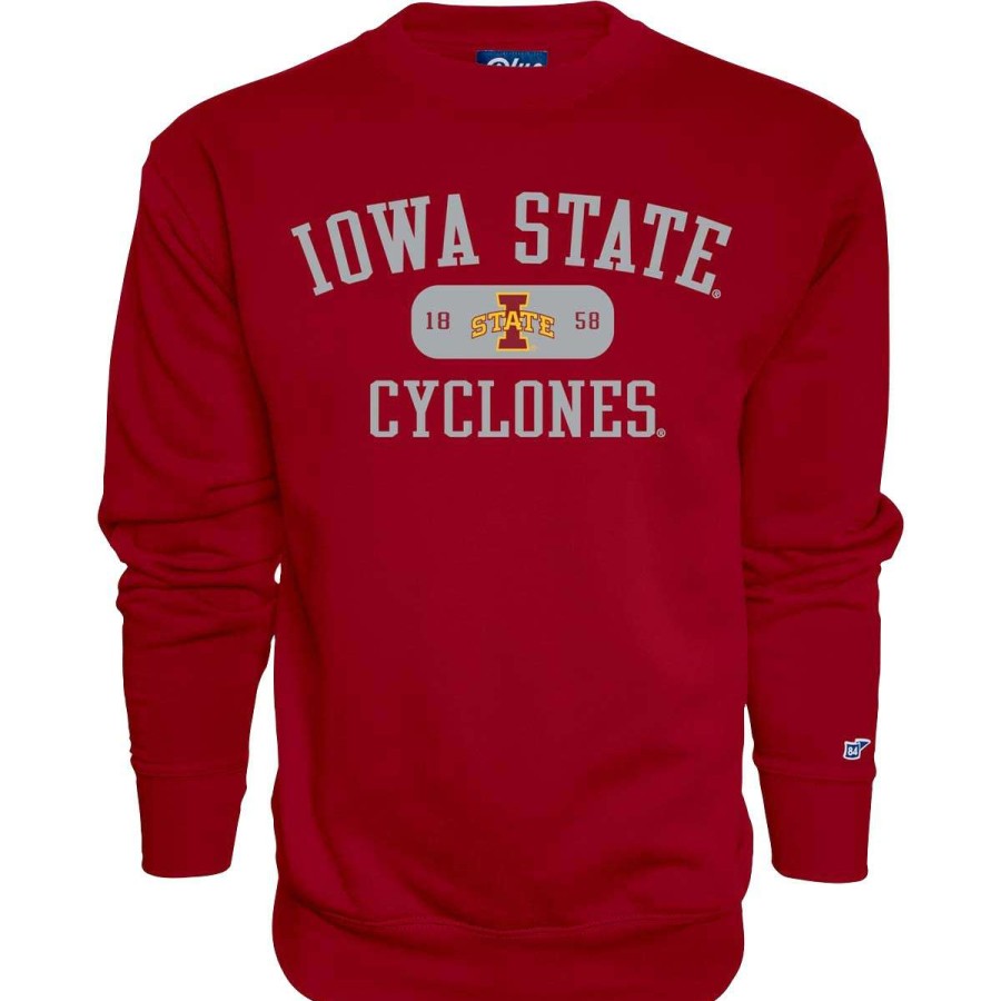 Fan Shop * | Blue 84 Iowa State Cyclones Tool Belt Crewneck Sweatshirt Cardinal