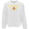 Fan Shop * | Blue 84 Women'S Iowa State Cyclones Delta Crewneck Sweatshirt White