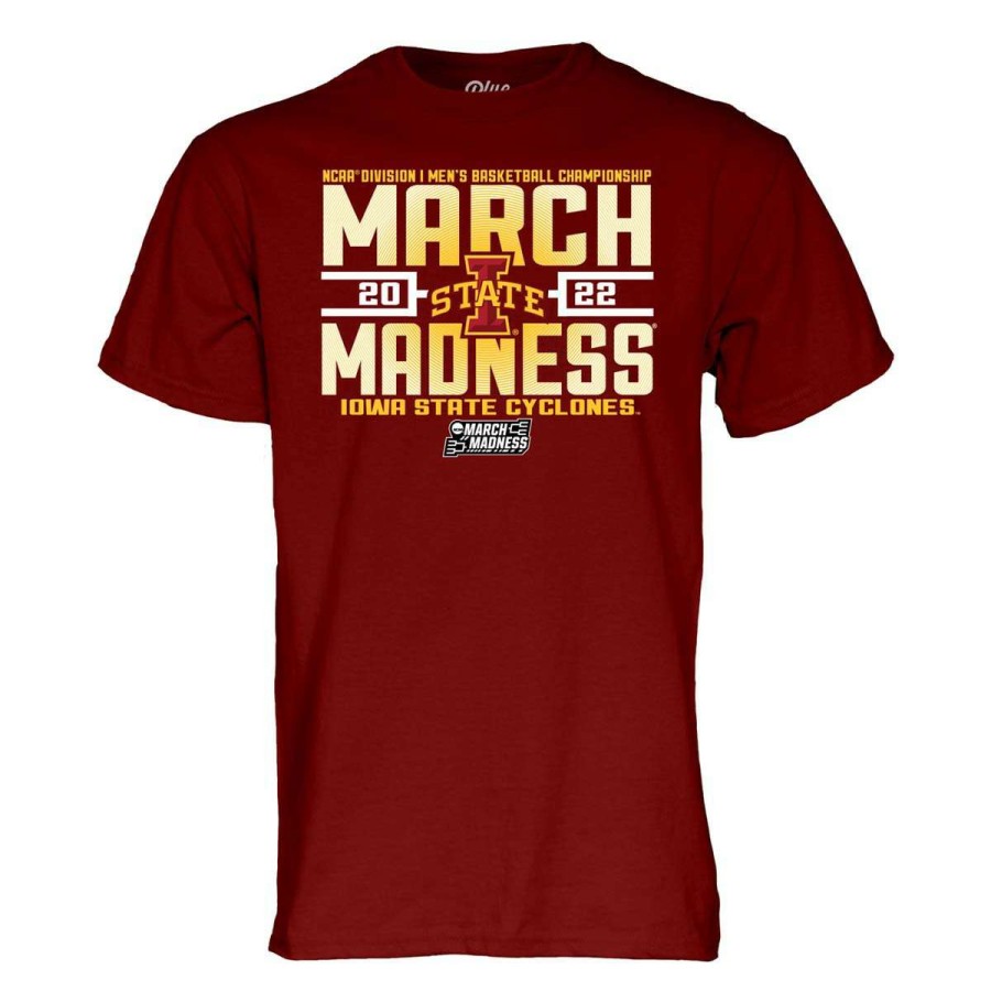 Fan Shop * | Blue 84 Iowa State Cyclones 2022 March Madness T-Shirt Cardinal