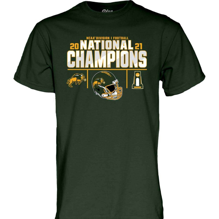 Fan Shop * | Blue 84 North Dakota State Bison 2021 National Champion Elite T-Shirt Forest