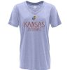 Fan Shop * | Blue 84 Women'S Kansas Jayhawks Whammy T-Shirt Light Blue