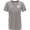 Fan Shop * | Blue 84 Women'S Kansas State Wildcats Faceoff T-Shirt Light Grey