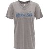 Fan Shop * | Blue 84 Women'S Montana State Bobcats Flipbash T-Shirt Light Grey