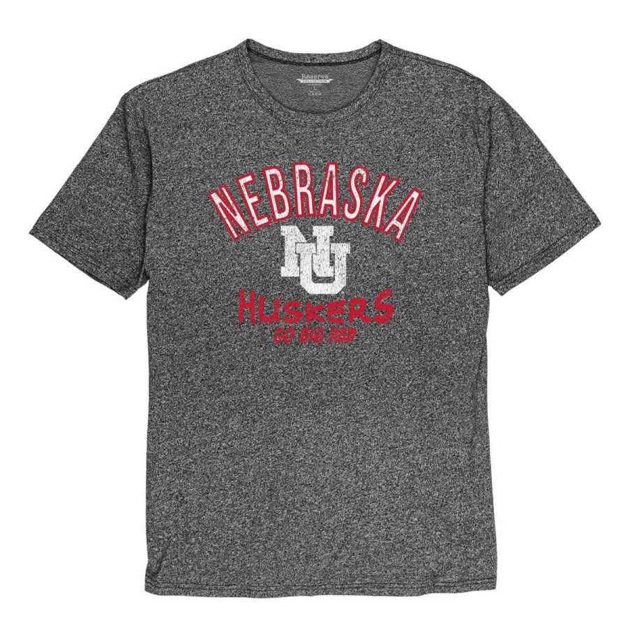 Fan Shop * | Blue 84 Nebraska Cornhuskers Vault Slp T-Shirt Black