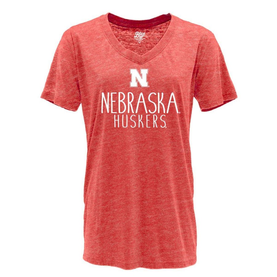 Fan Shop * | Blue 84 Women'S Nebraska Cornhuskers Whammy T-Shirt