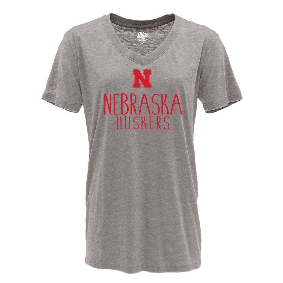 Fan Shop * | Blue 84 Women'S Nebraska Cornhuskers Whammy T-Shirt