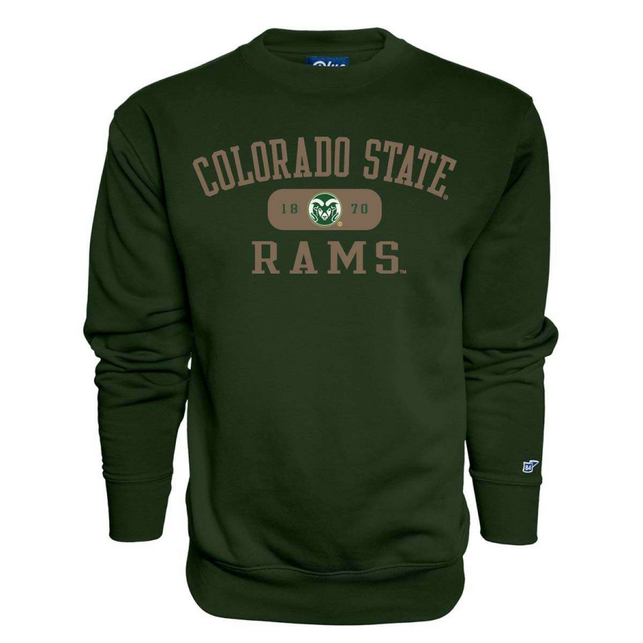 Fan Shop * | Blue 84 Colorado State Rams Tool Belt Crewneck Sweatshirt Forest