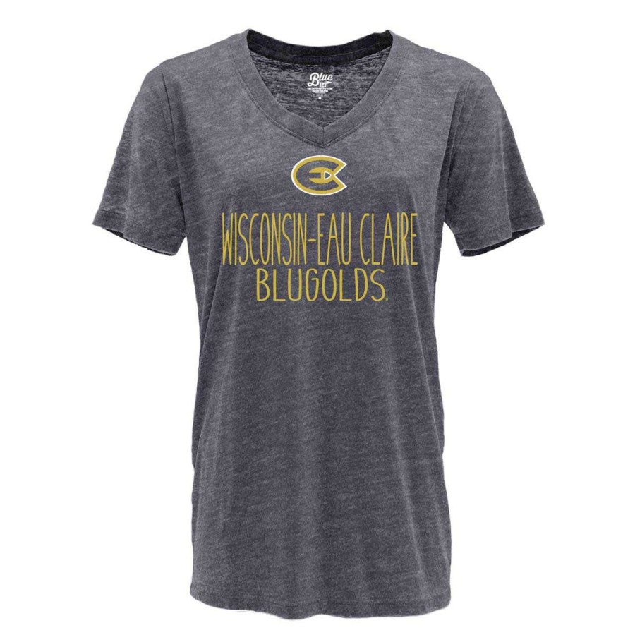 Fan Shop * | Blue 84 Women'S Uw-Eau Claire Blugolds Whammy T-Shirt Navy