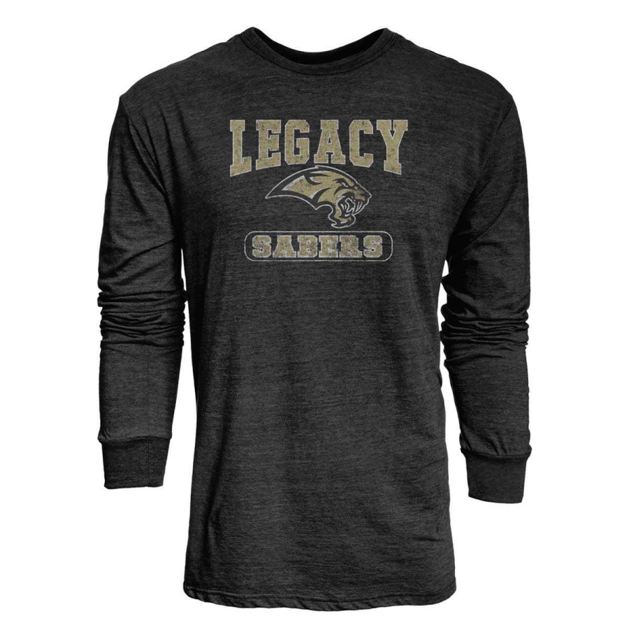 Fan Shop * | Blue 84 Bismarck Legacy Sabers Quick Slant Long Sleeve Shirt Black